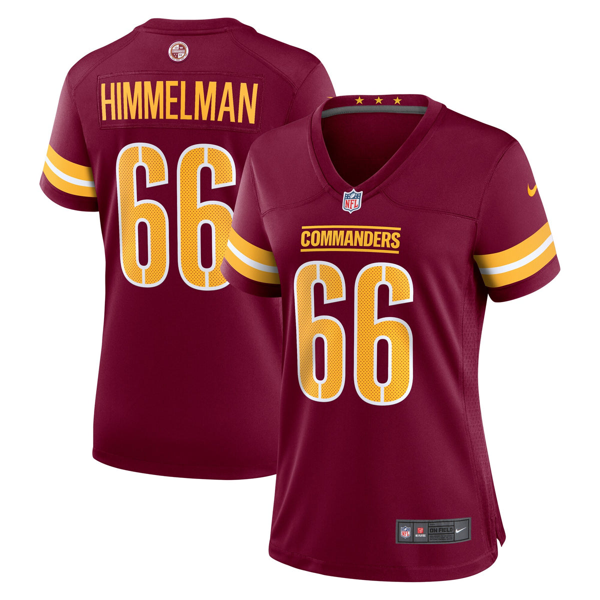 Drew Himmelman Washington Commanders Nike Women s Game Player Jersey   Burgundy