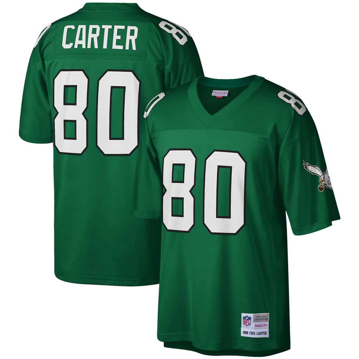 Cris Carter Philadelphia Eagles Mitchell   Ness Legacy Replica Jersey   Kelly Green