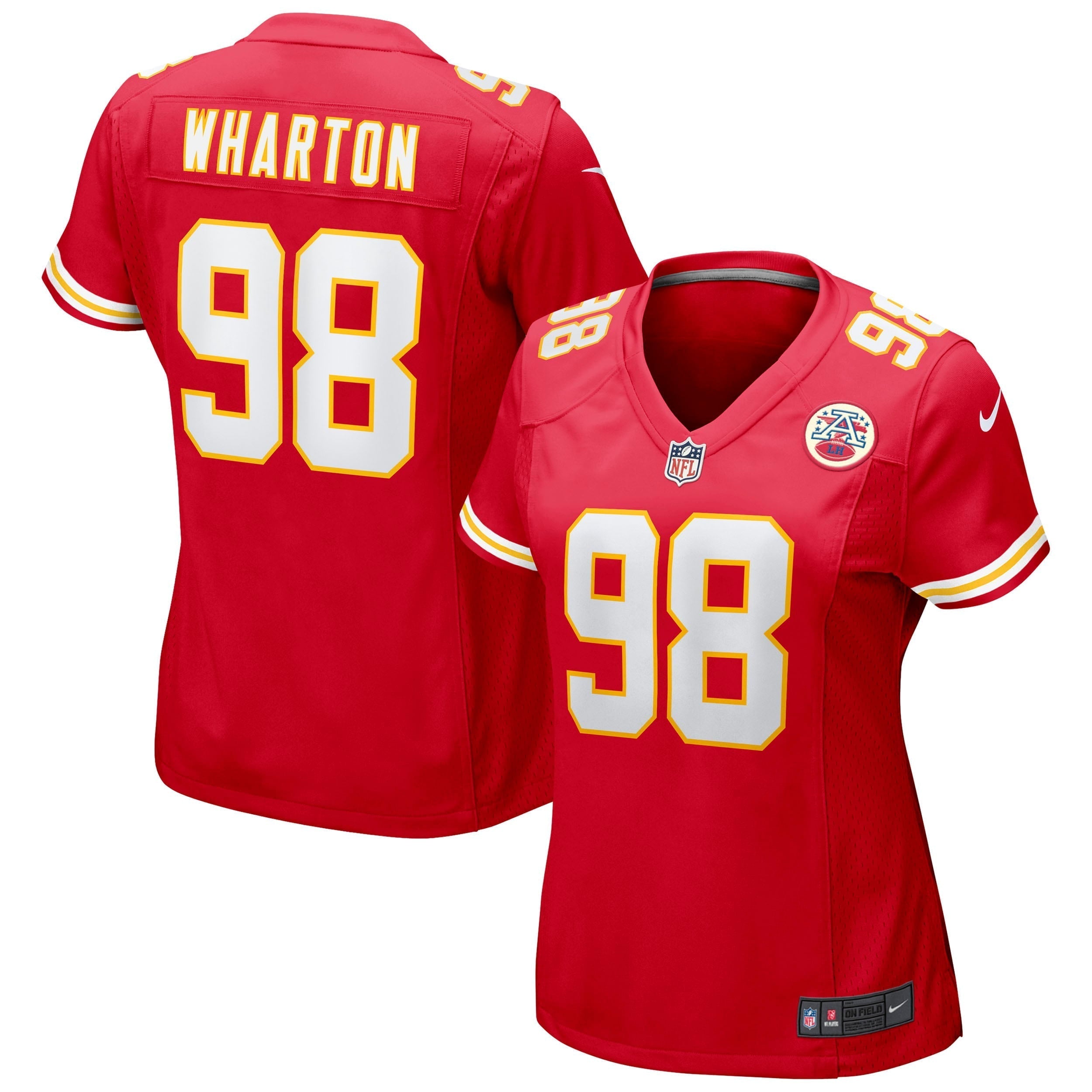 Women s Nike Tershawn Wharton Red Kansas City Chiefs Game Jersey