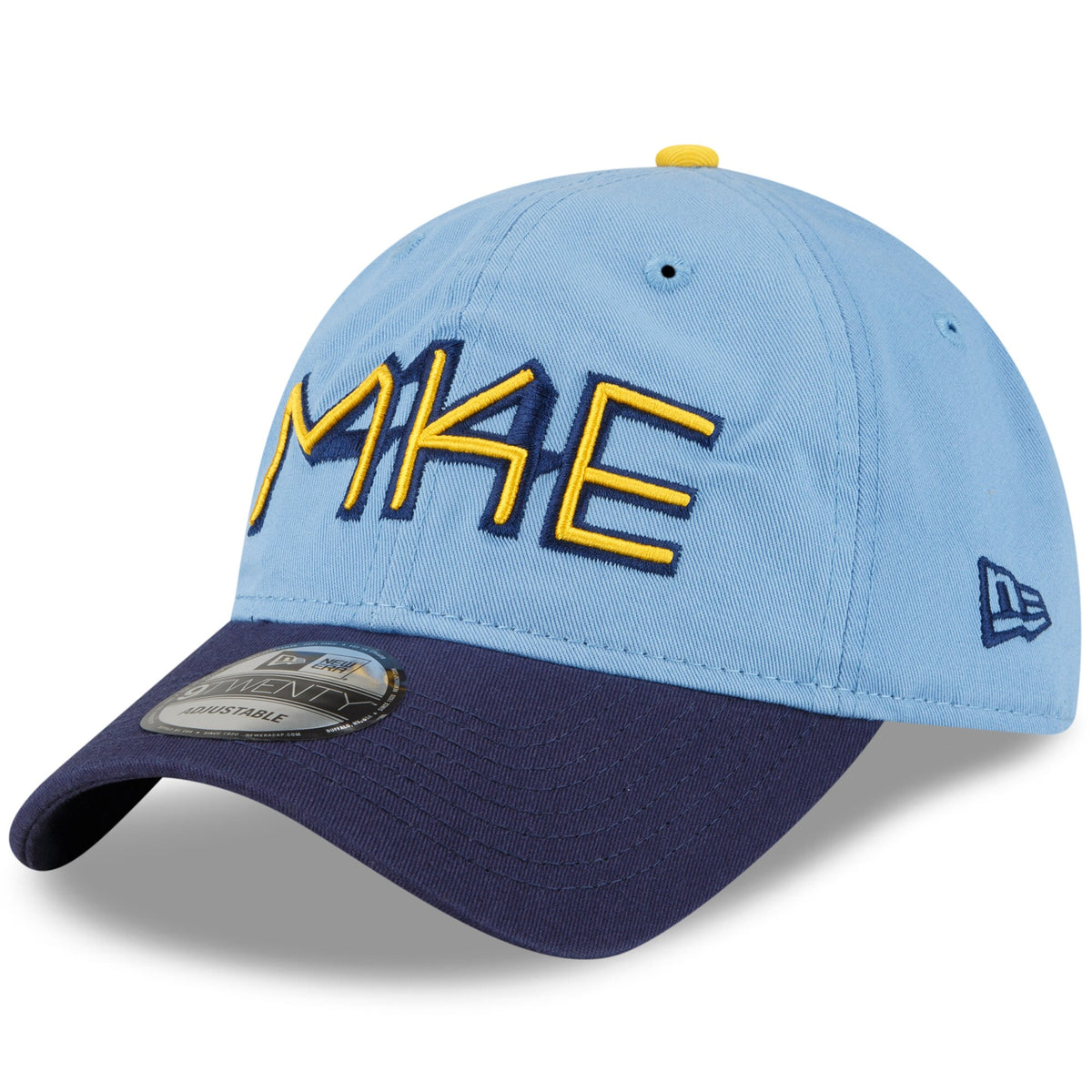 Milwaukee Brewers New Era 2022 City Connect 9TWENTY Adjustable Hat - Powder Blue