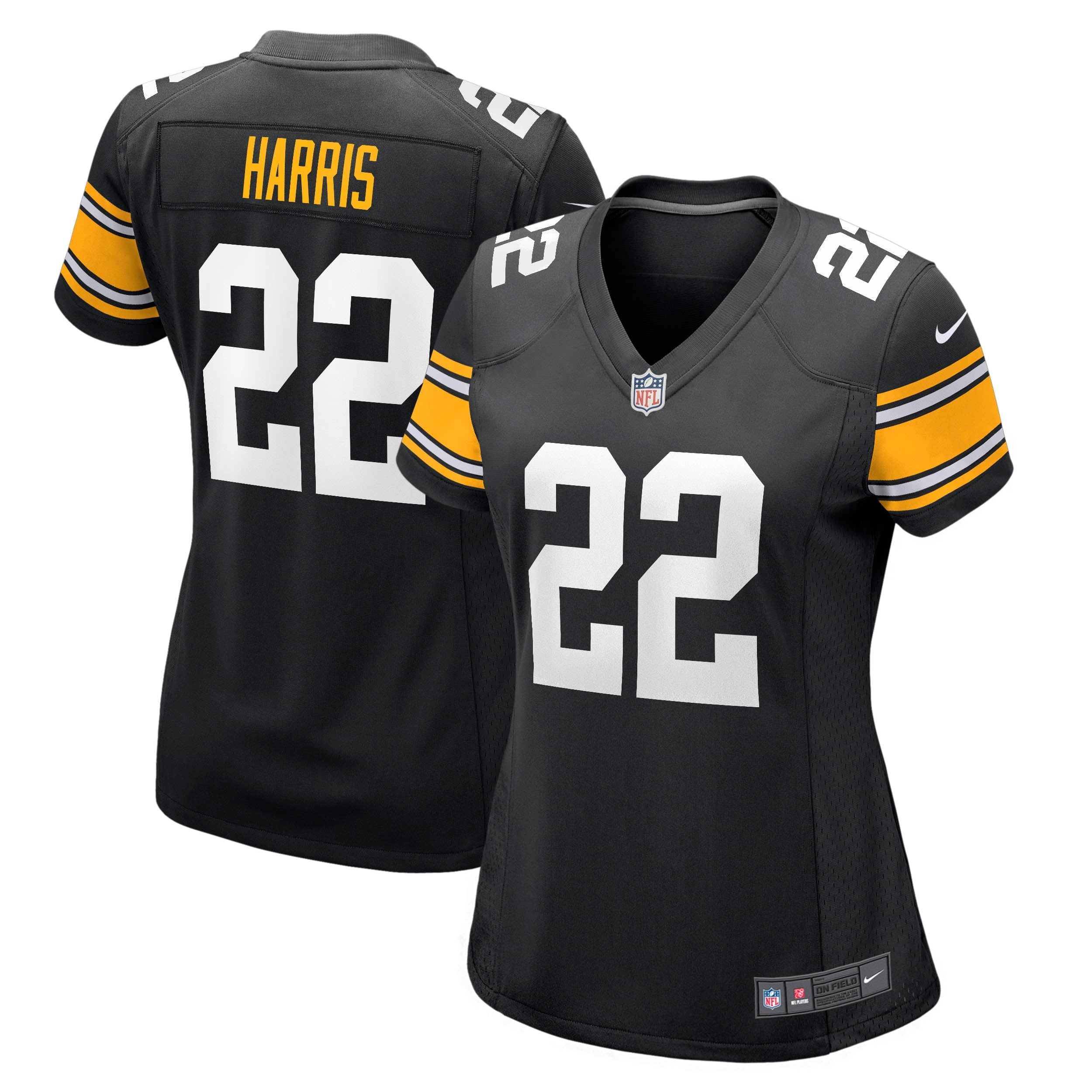 Women s Nike Najee Harris Black Pittsburgh Steelers Game Player Jersey