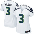 Women s Seattle Seahawks Russell Wilson Nike White Game Jersey