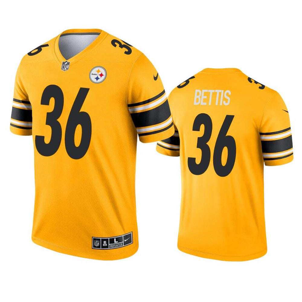 Youth Pittsburgh Steelers Jerome Bettis Inverted Legend Jersey   Gold