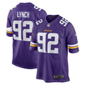Men s Nike James Lynch Purple Minnesota Vikings Game Player Jersey