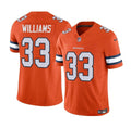 Men s Denver Broncos Javonte Williams Orange 2023 Vapor Untouchable  Stitched Jerseys
