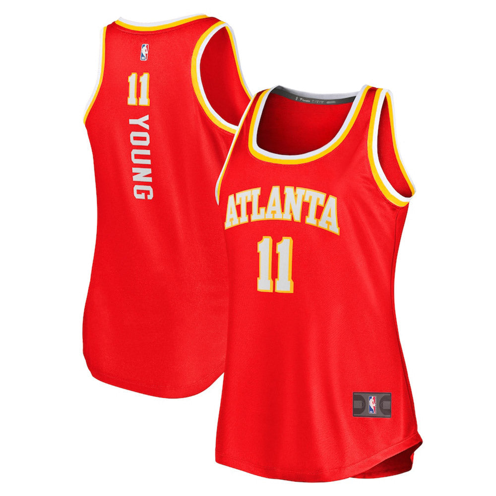 Women's Atlanta Hawks, NBA Jerseys Trae Young Icon Edition Jersey - Red