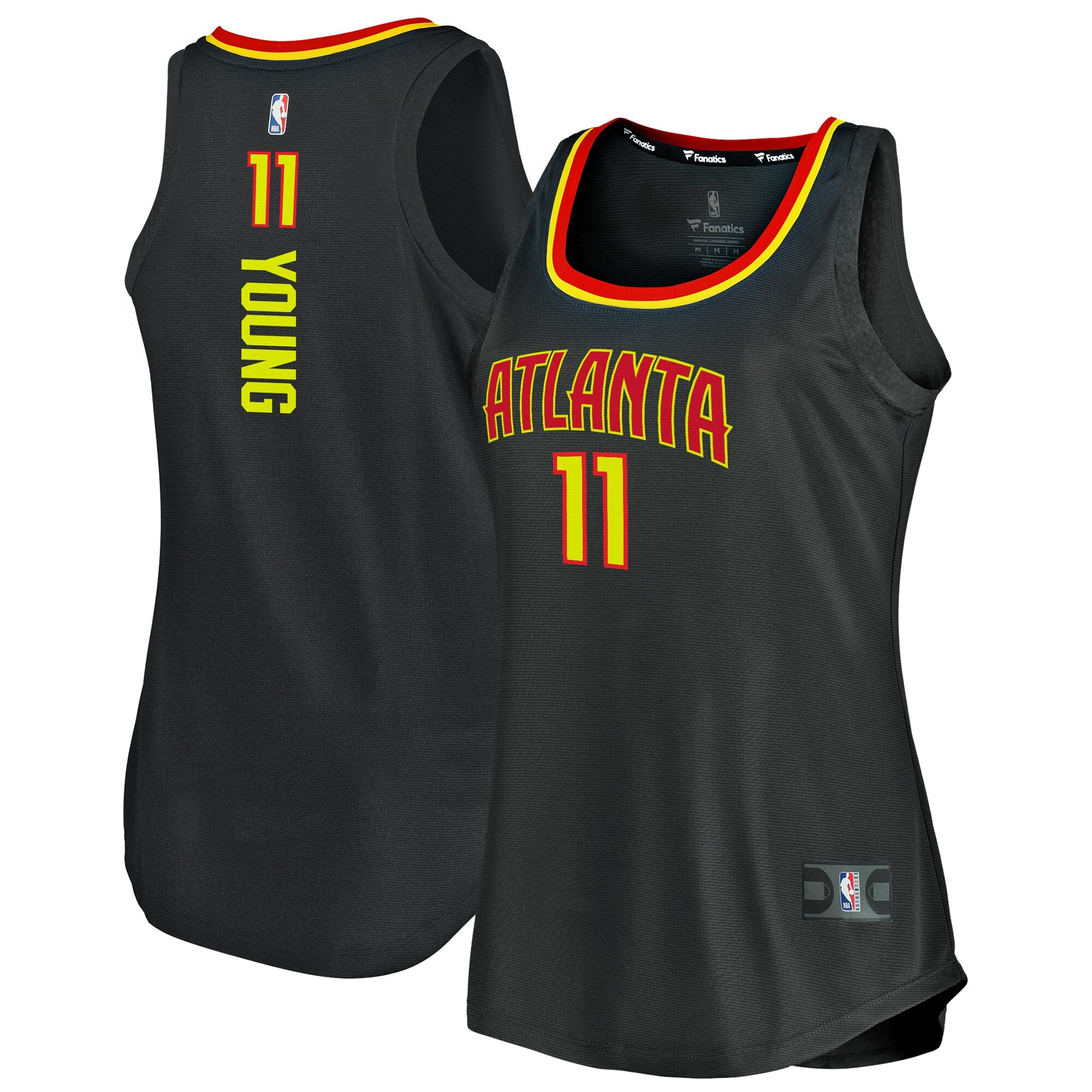 Trae Young Atlanta Hawks, NBA Jerseys Fanatics Branded Women's Fast Break Tank Jersey - Icon Edition - Black