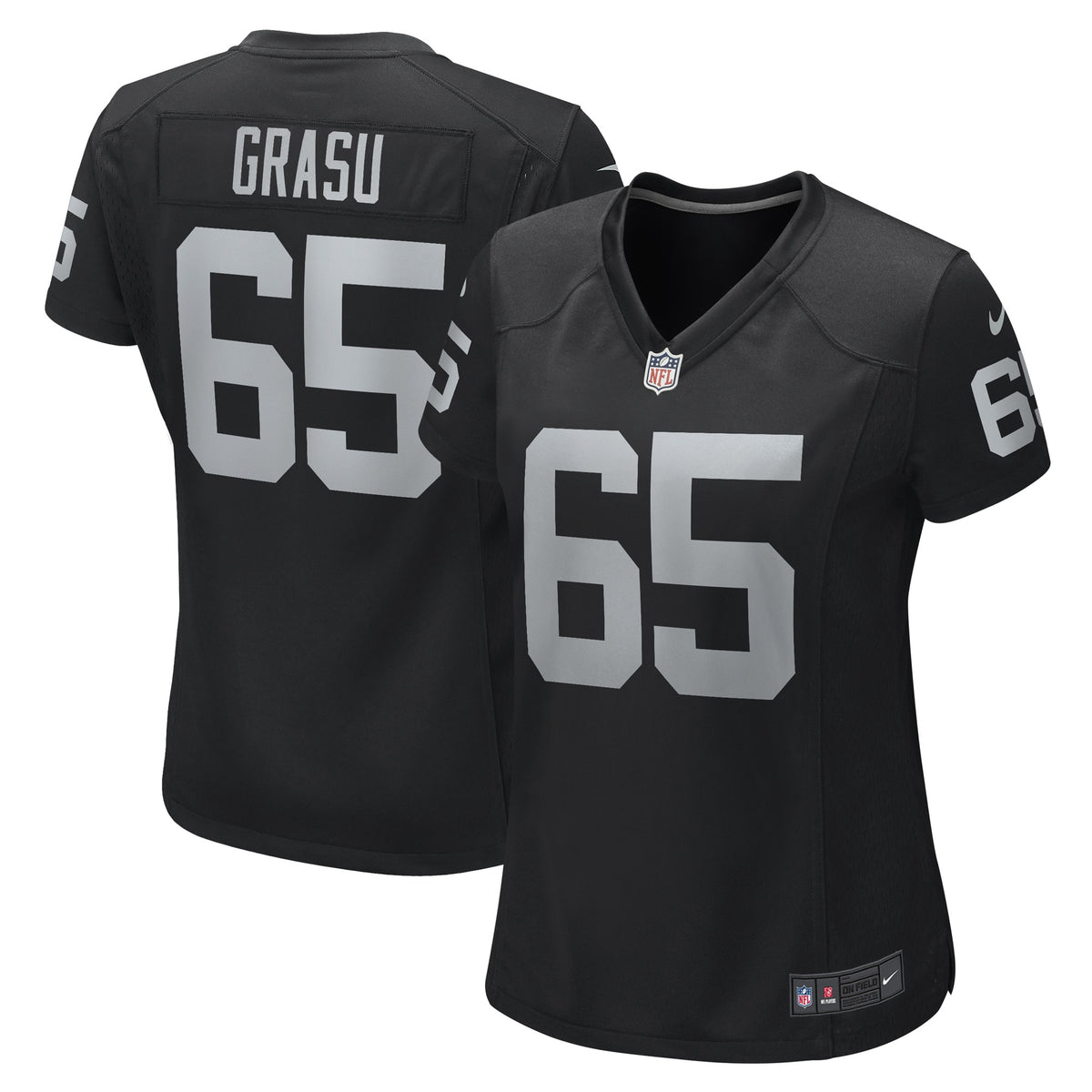 Hroniss Grasu Las Vegas Raiders Nike Women s Game Player Jersey   Black