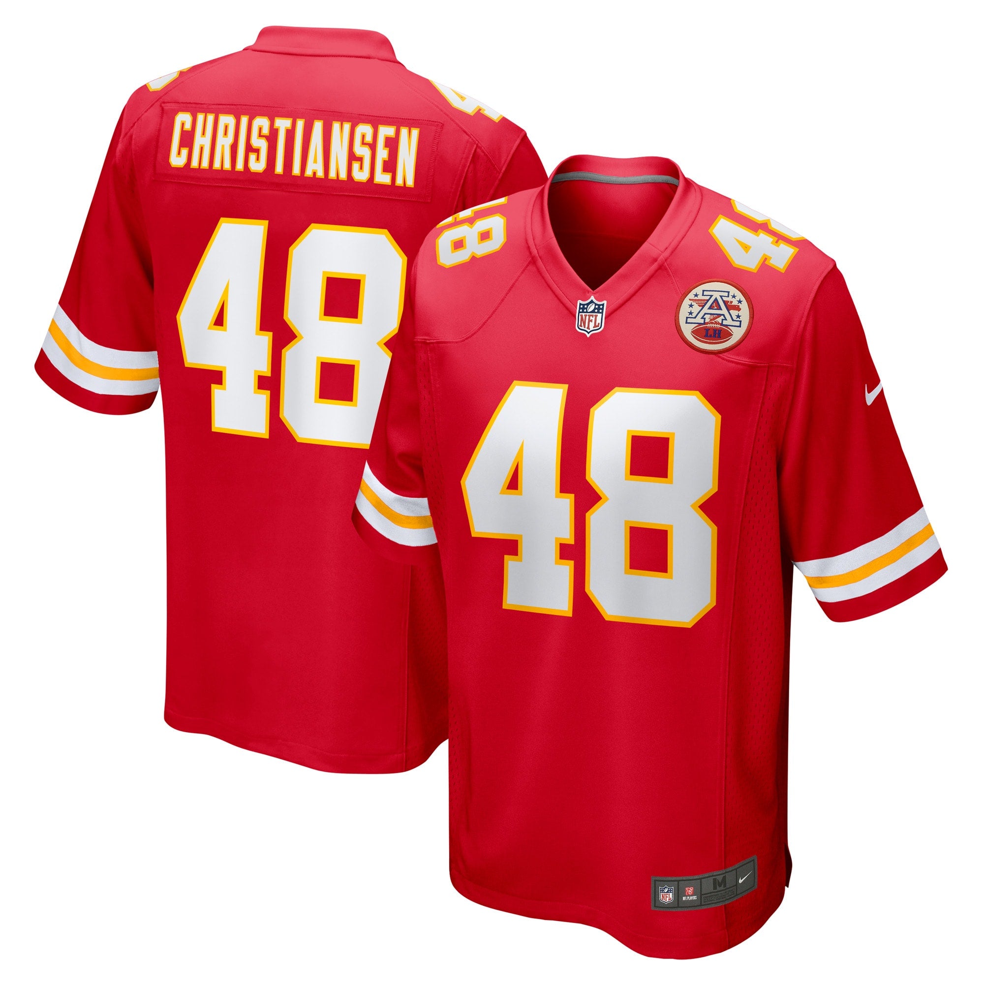 Cole Christiansen Kansas City Chiefs Nike Game Player Jersey   Red