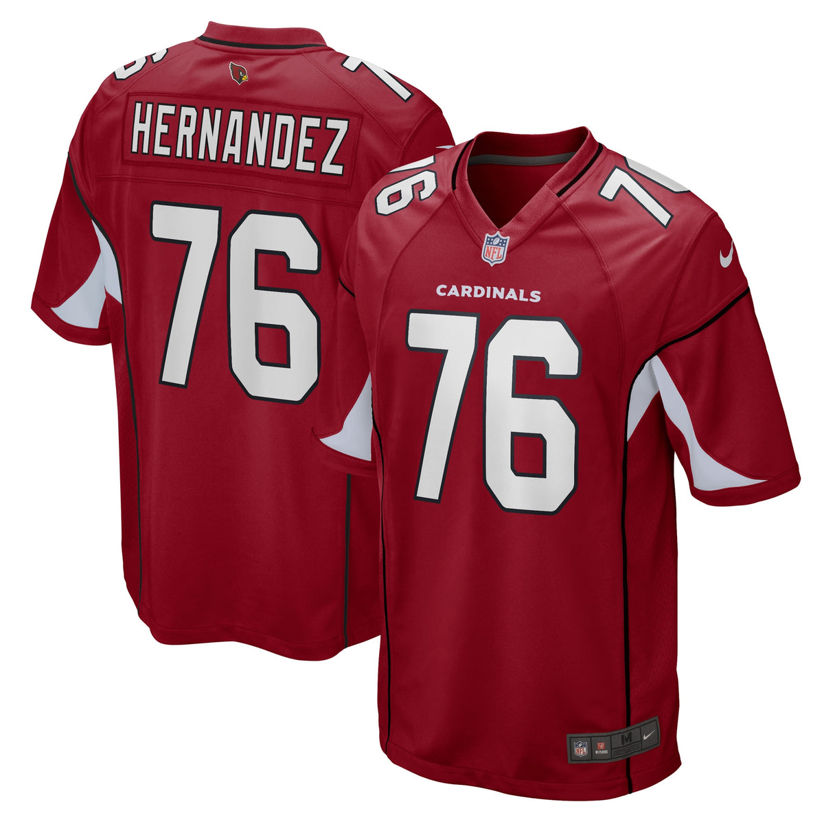 Will Hernandez Arizona Cardinals Nike Game Player Jersey   Cardinal