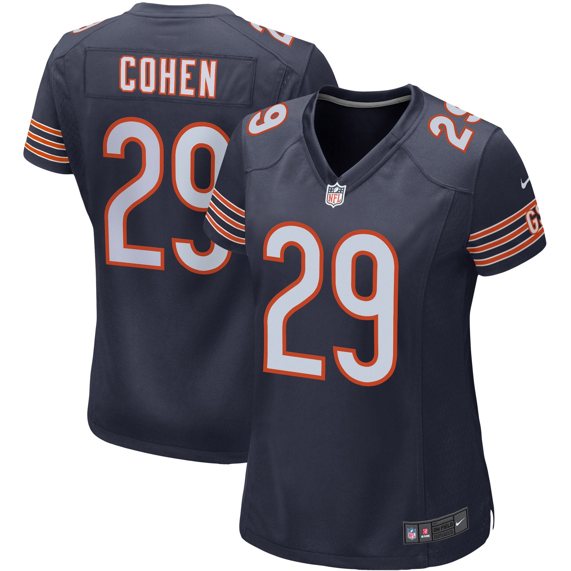 Tarik Cohen Chicago Bears Nike Women s Game Player Jersey   Navy