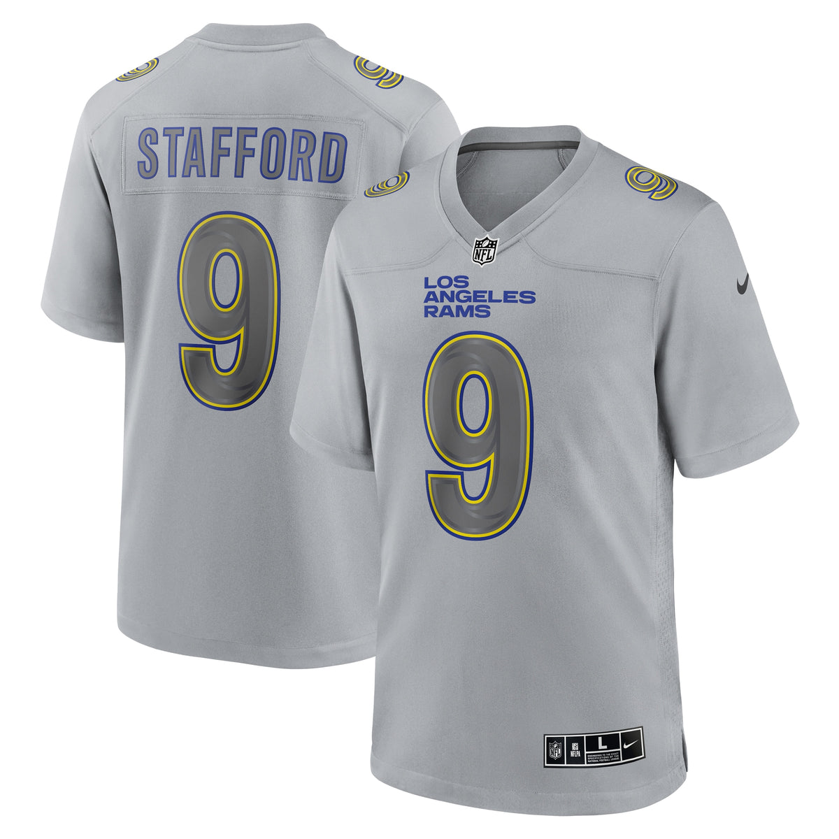 Matthew Stafford Los Angeles Rams Nike Atmosphere Fashion Game Jersey   Gray