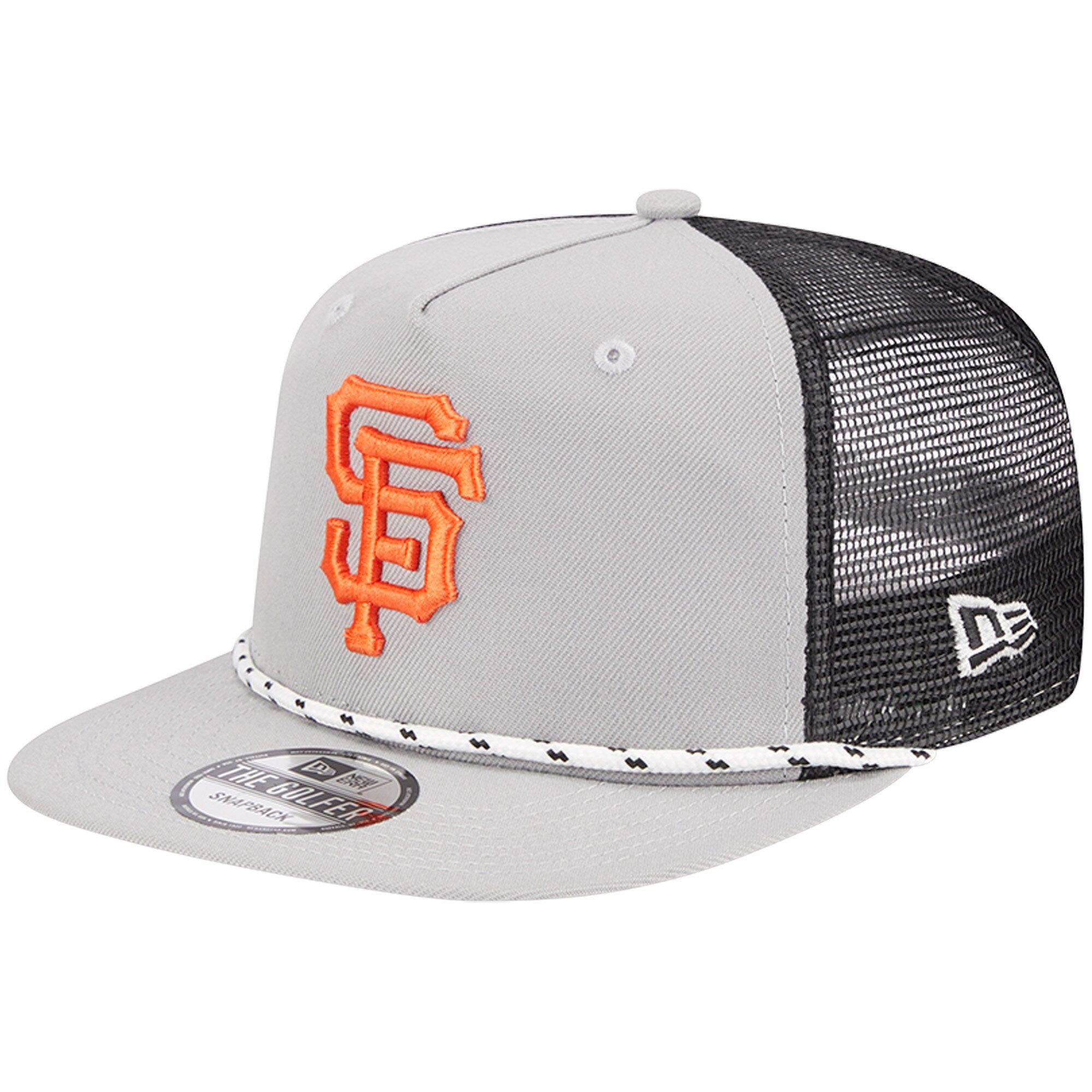 San Francisco Giants New Era Golfer Green Undervisor 9FIFTY Snapback Hat - Gray