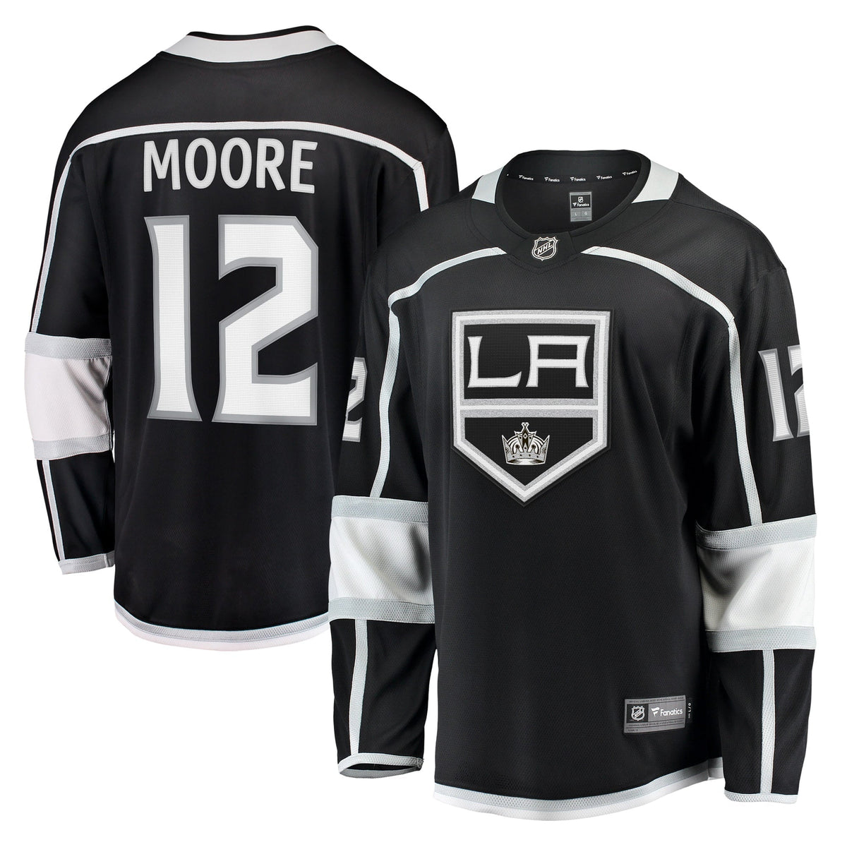 Men's Fanatics Branded Trevor Moore Black Los Angeles Kings Home Breakaway Player Jersey