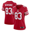 Women s Nike Dazz Newsome Scarlet San Francisco 49ers Home Game Player Jersey