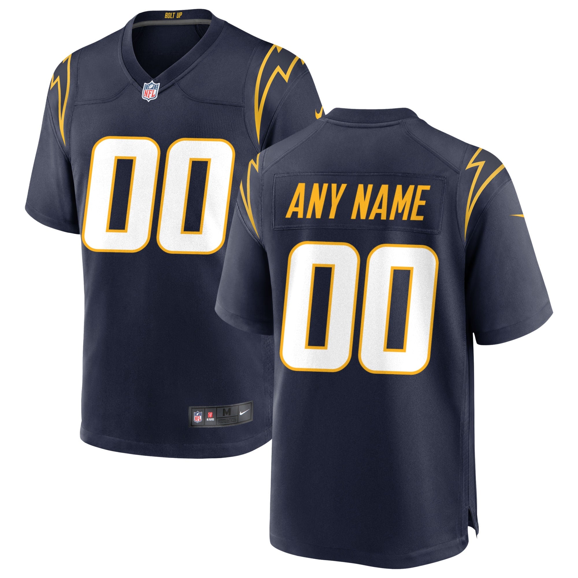 Los Angeles Chargers Nike Alternate Custom Game Jersey   Navy