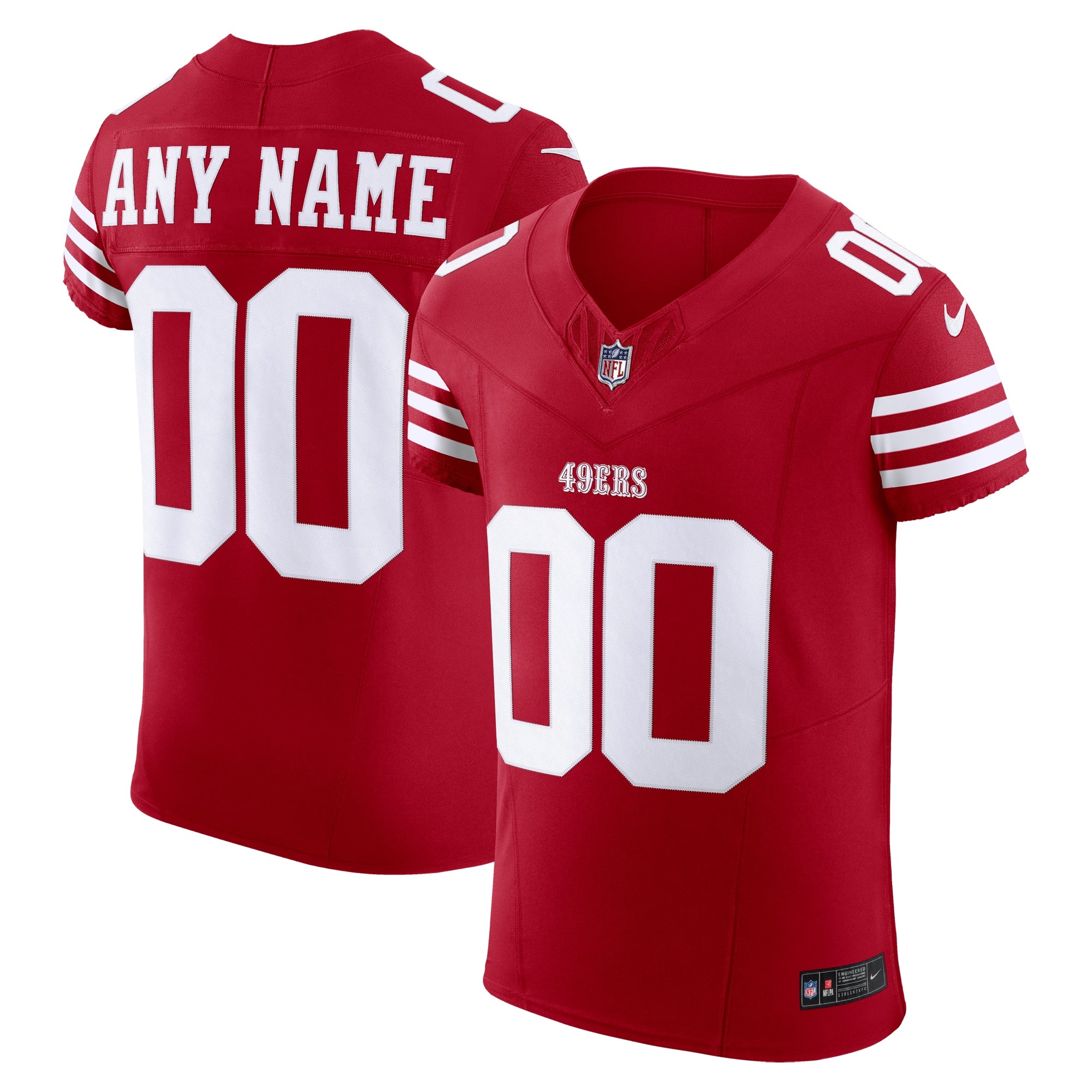 San Francisco 49ers Nike Vapor F.U.S.E. Elite Custom Jersey   Scarlet