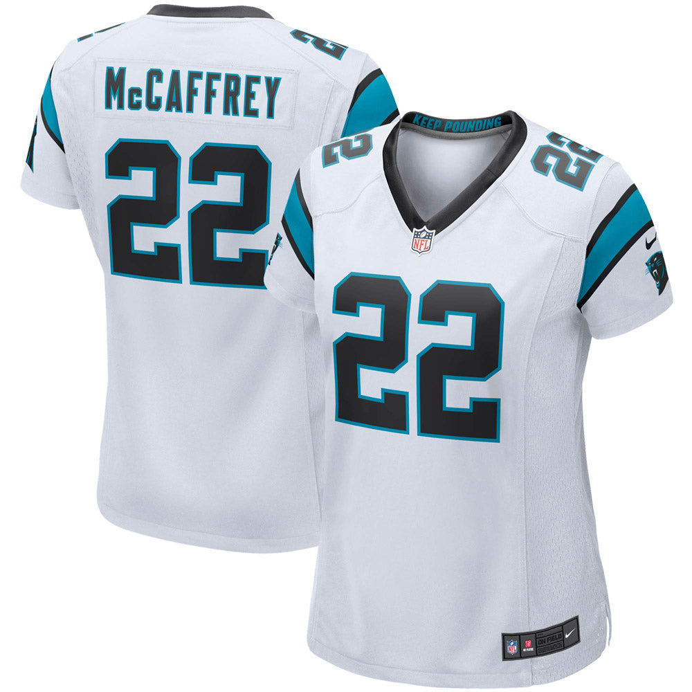 Women s Carolina Panthers Christian McCaffrey Game Player Jersey White