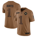 Jalen Hurts Philadelphia Eagles Nike 2023 Salute To Service Limited Jersey   Brown
