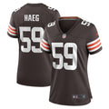 Women s Nike Joe Haeg Brown Cleveland Browns Game Player Jersey