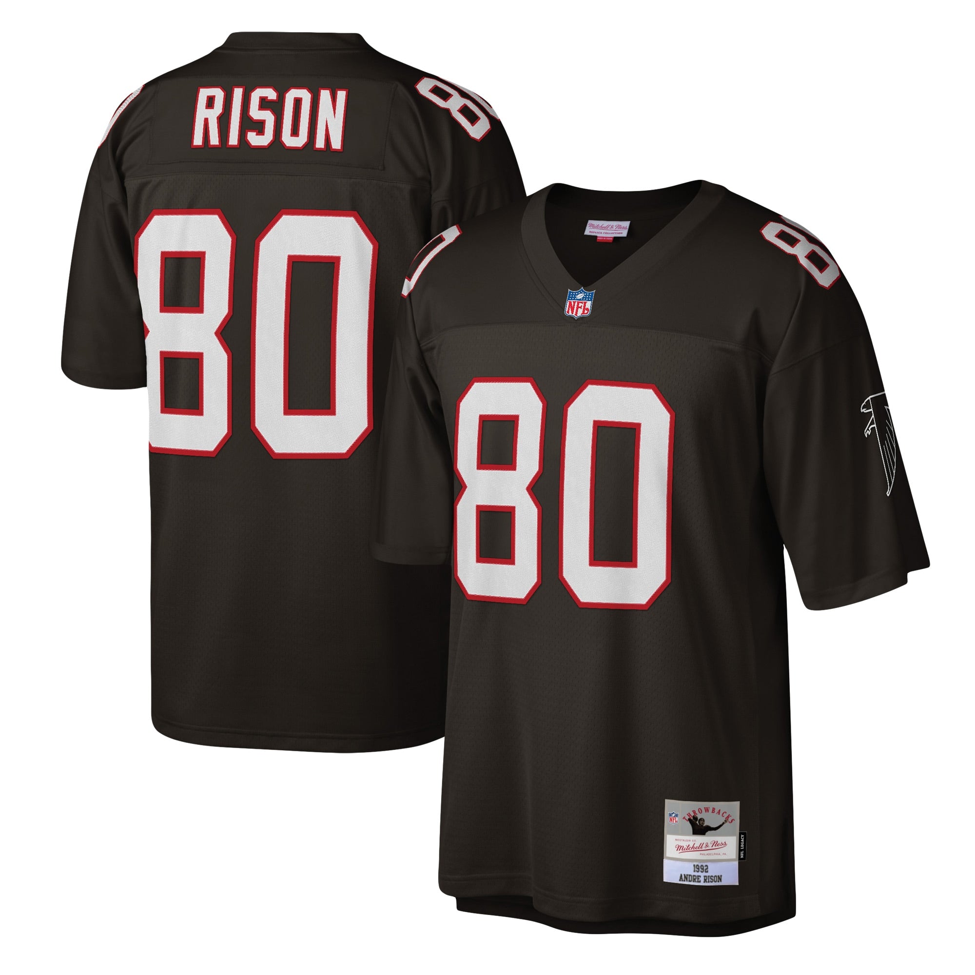 Andre Rison Atlanta Falcons Mitchell   Ness Legacy Replica Jersey   Black