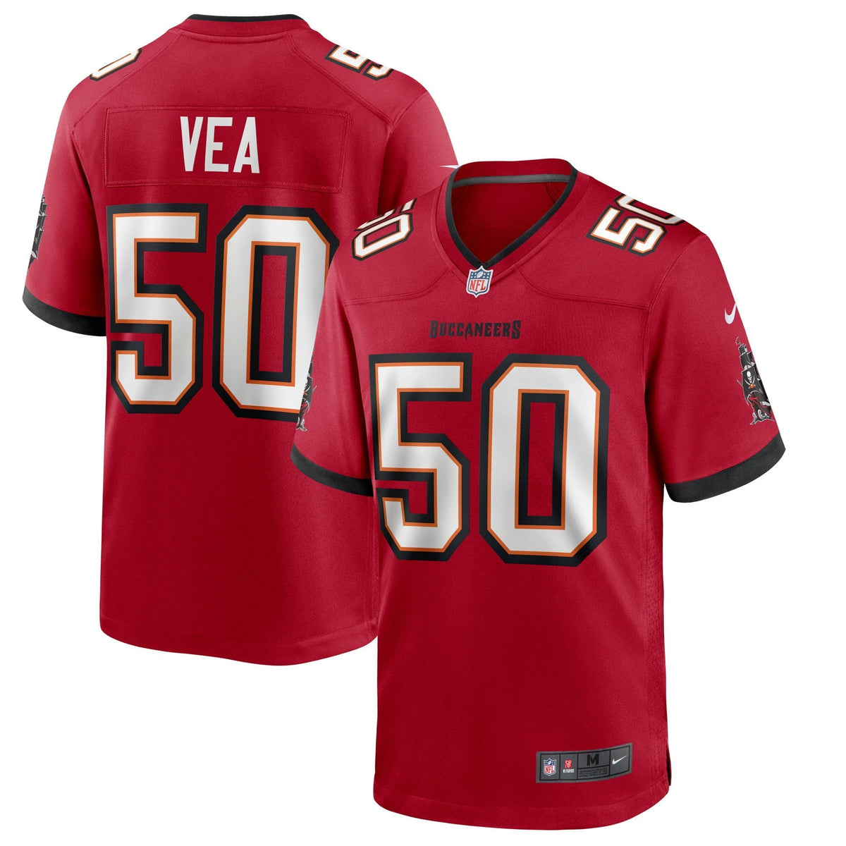 Men s Nike Vita Vea Red Tampa Bay Buccaneers Game Jersey