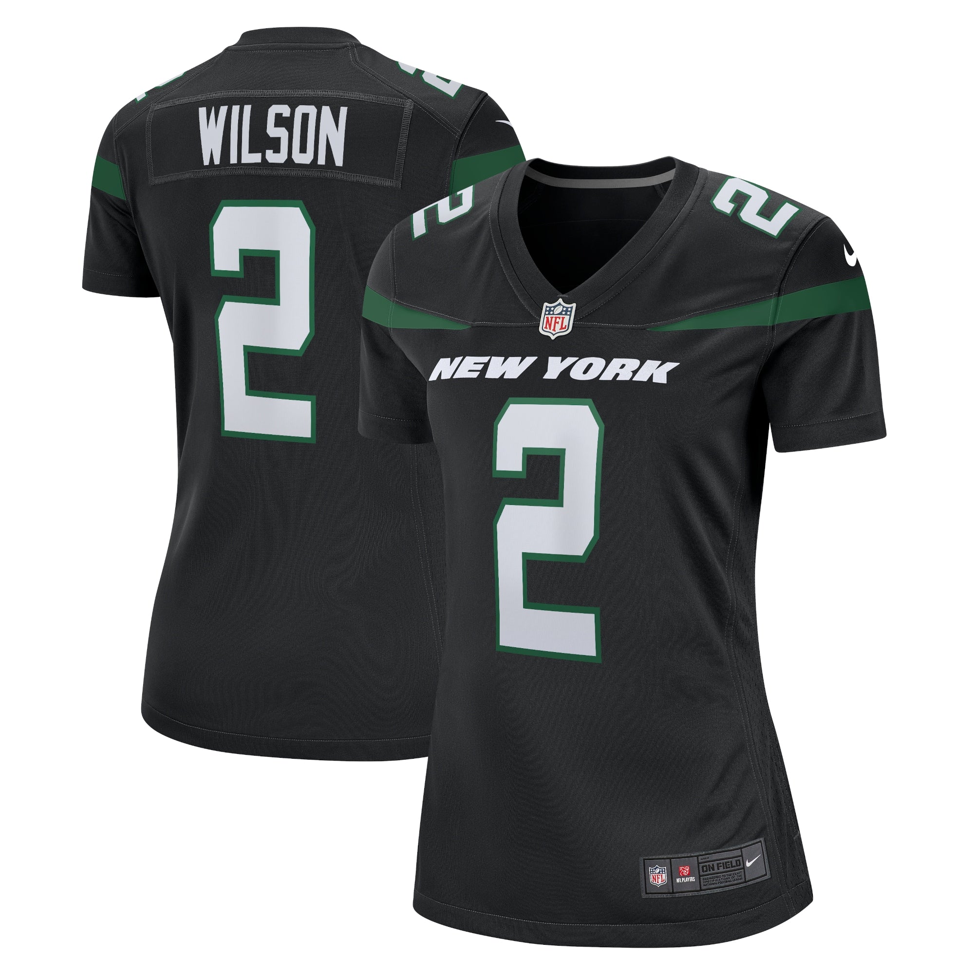 Zach Wilson New York Jets Nike Women s Player Jersey   Black