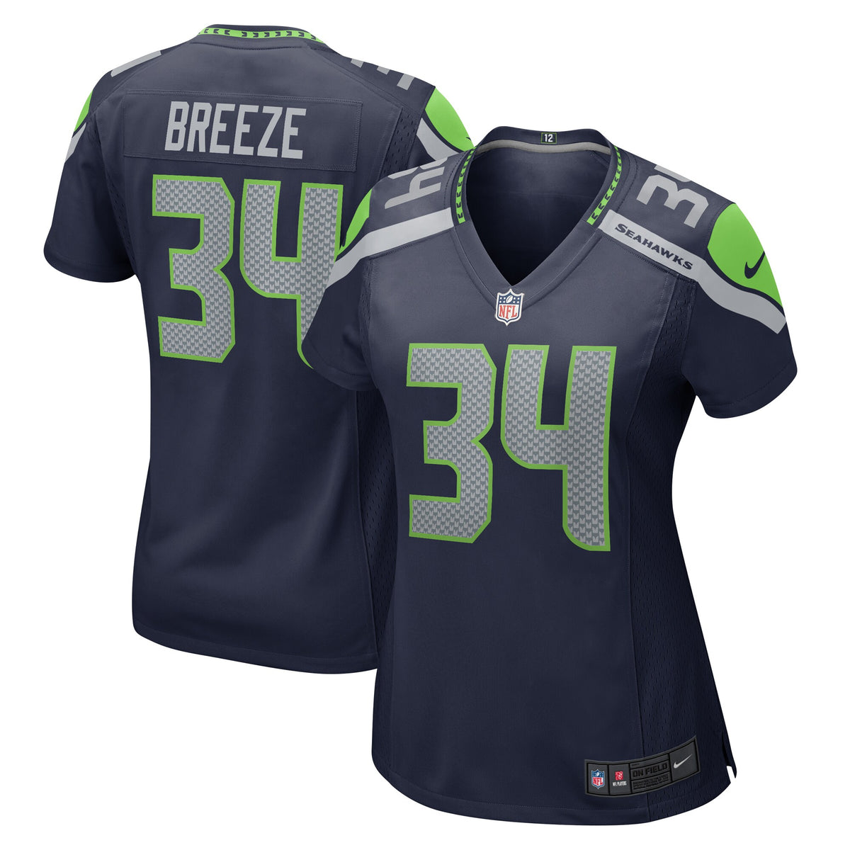 Brady Breeze Seattle Seahawks Nike Women s Team Game Jersey College Navy
