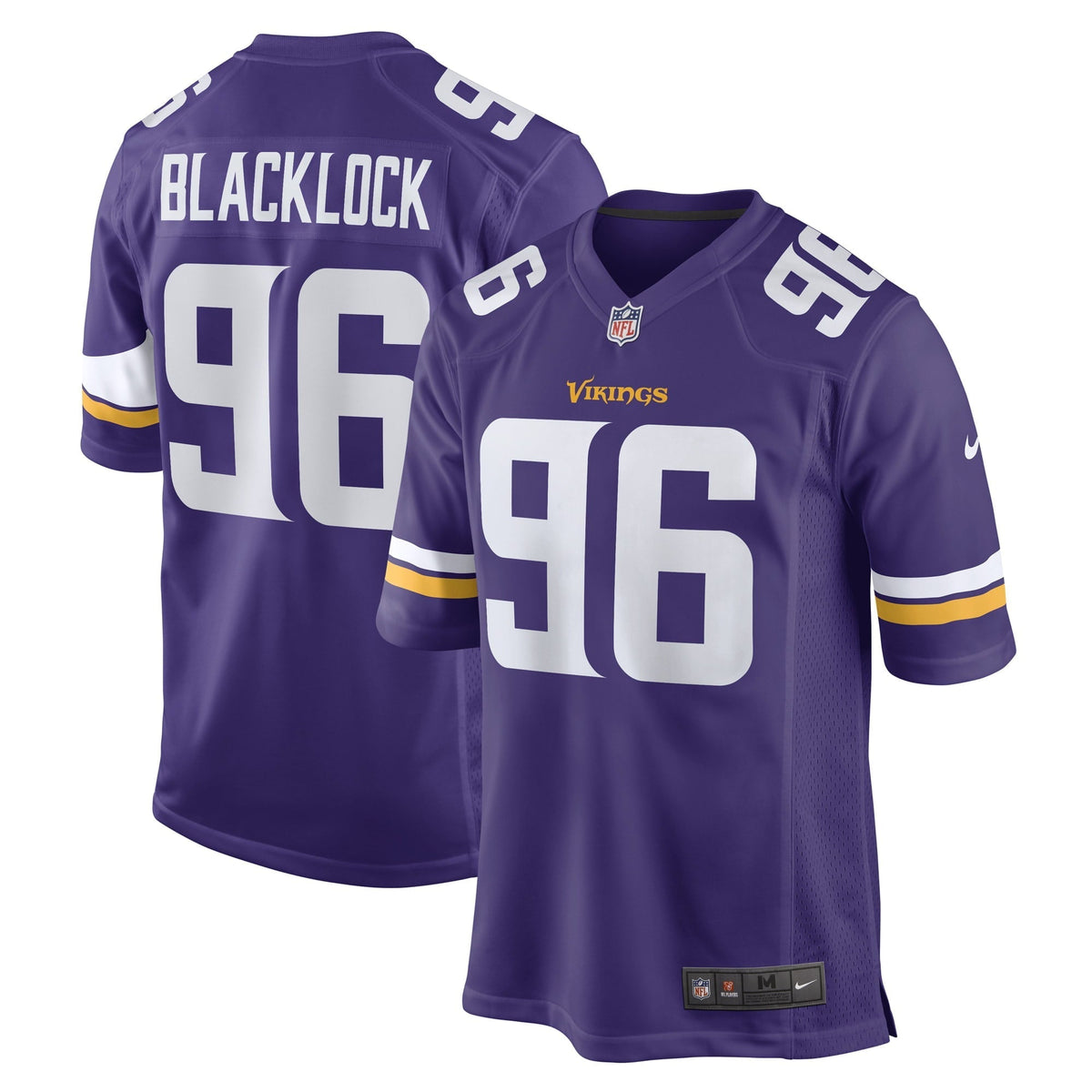 Men s Nike Ross Blacklock Purple Minnesota Vikings Game Player Jersey