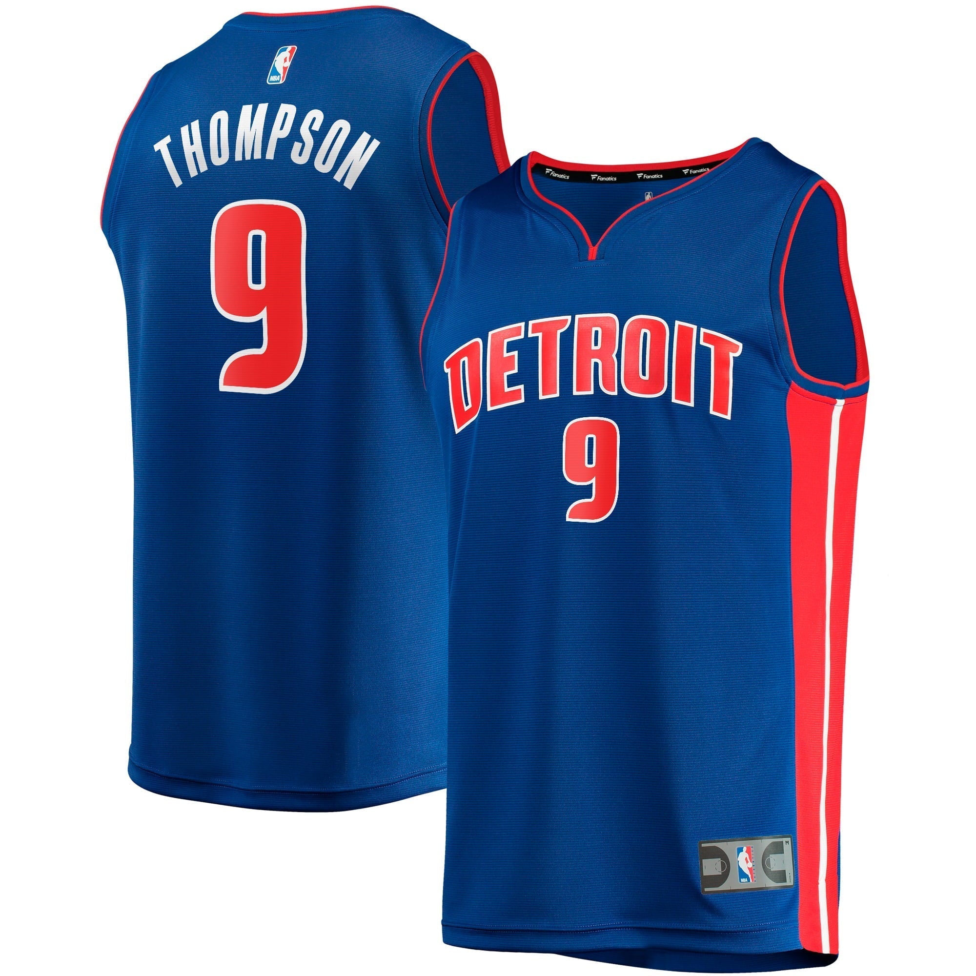 Men's Fanatics Branded Ausar Thompson Royal Detroit Pistons 2023 NBA Draft First Round Pick Fast Break Replica Jersey -