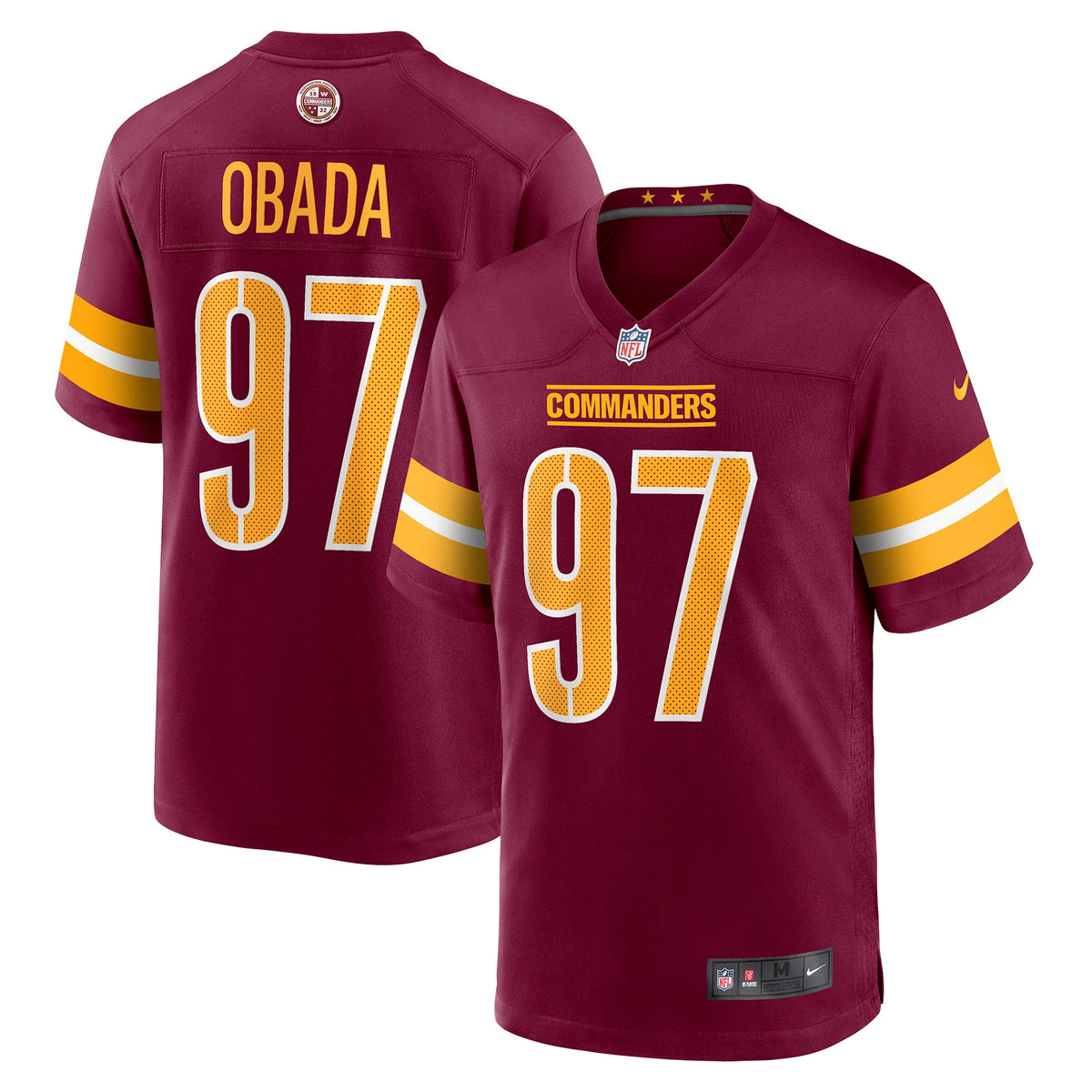 Efe Obada Washington Commanders Nike Game Jersey   Burgundy
