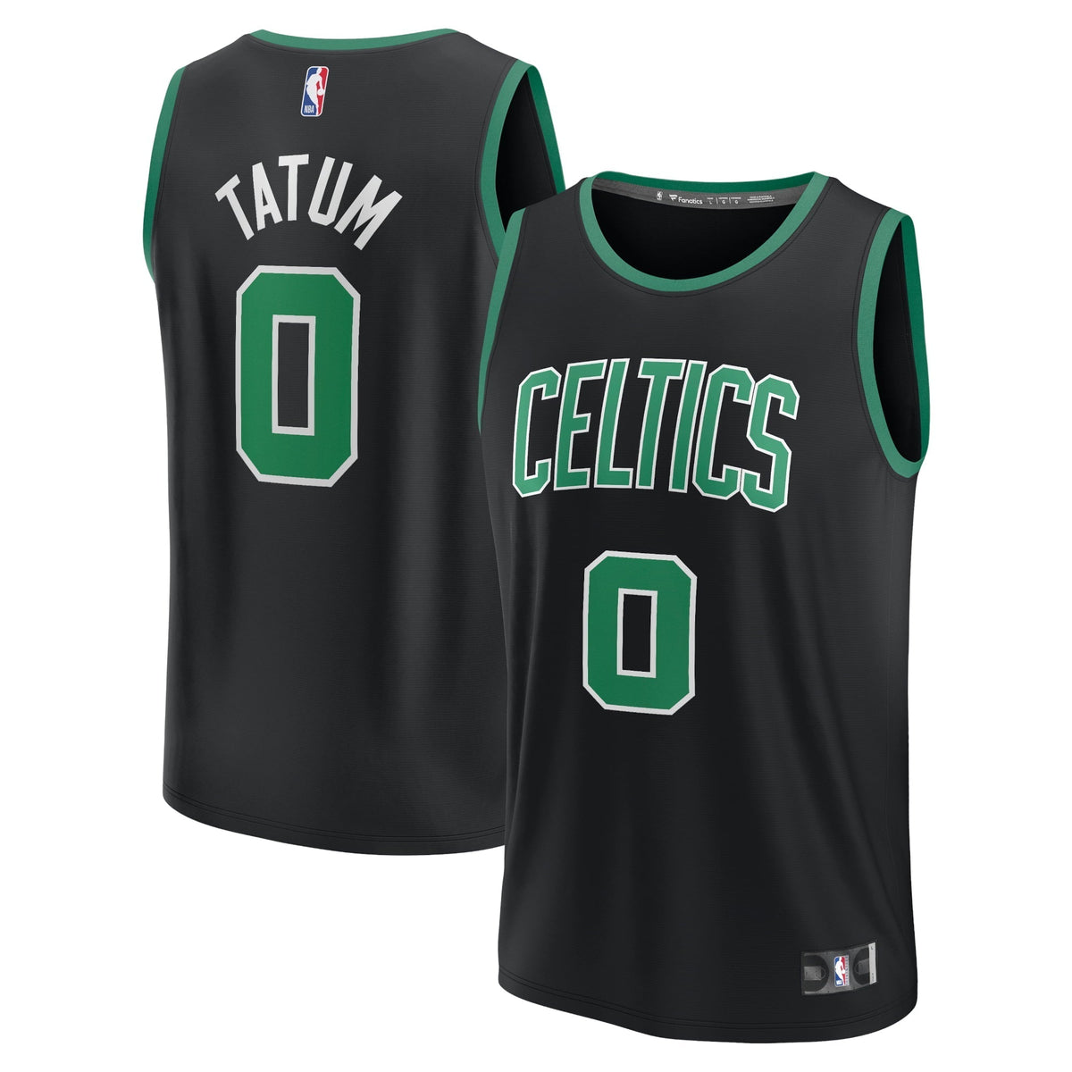 Youth Fanatics Branded Jayson Tatum Black Boston Celtics Player Jersey - Statement Edition