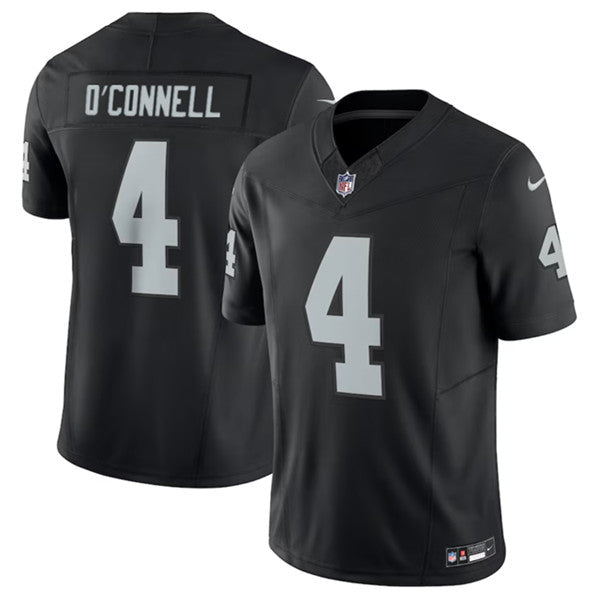 Men s Las Vegas Raiders  Aidan O Connell Black 2023 F.U.S.E Vapor Untouchable Stitched Football Jerseys