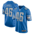 Jack Campbell Detroit Lions Nike 2023 NFL Draft First Round Pick Game Jersey   Blue