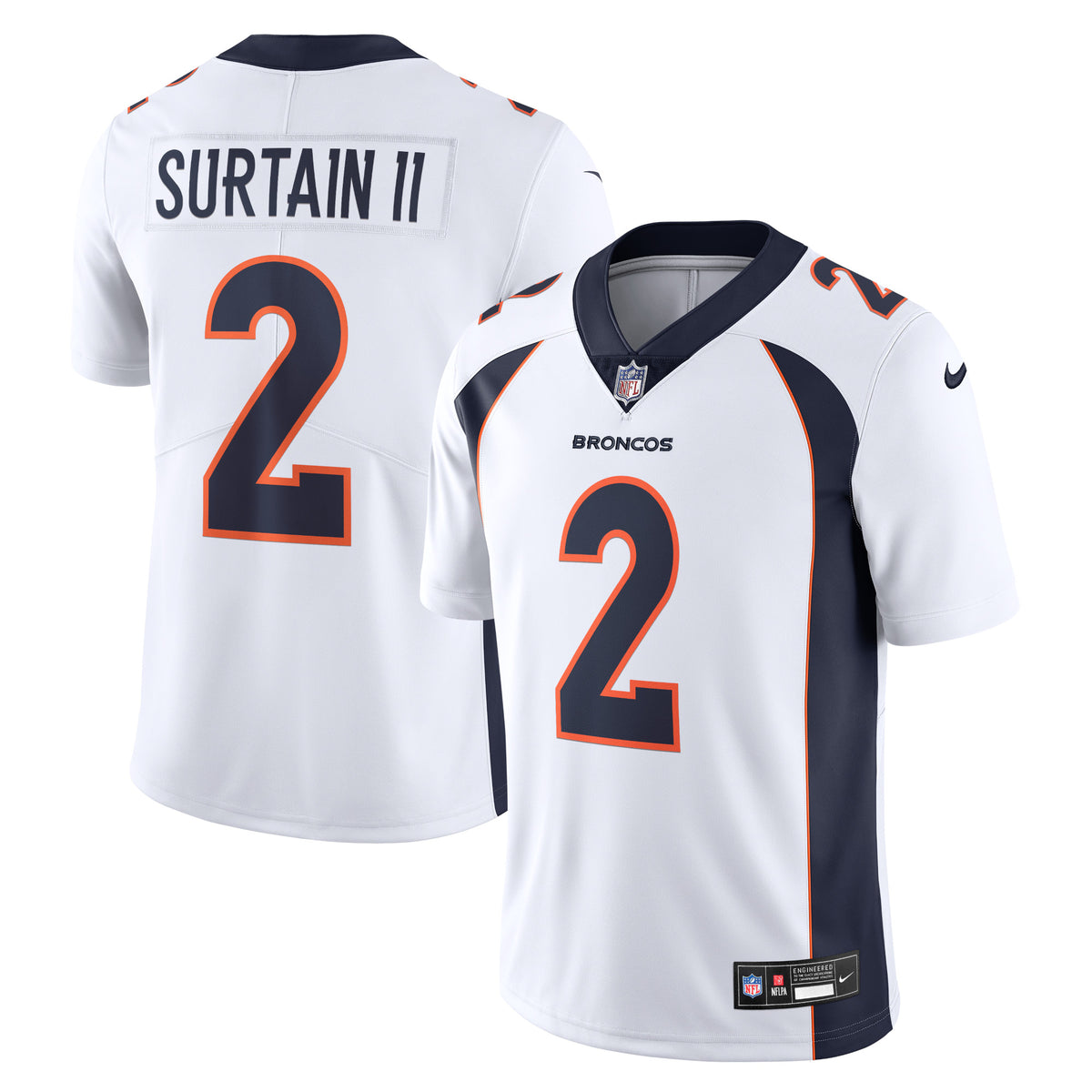 Patrick Surtain II Denver Broncos Nike  Vapor Untouchable Limited Jersey   White