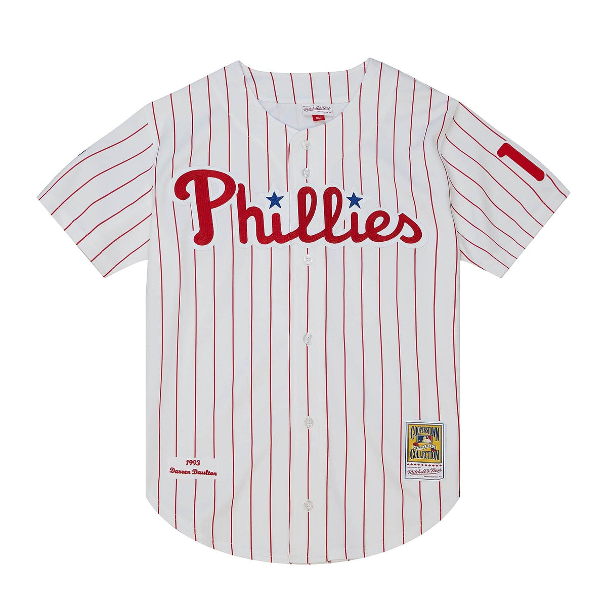 Authentic Darren Daulton Philadelphia Phillies Home World Series 1993 Jersey