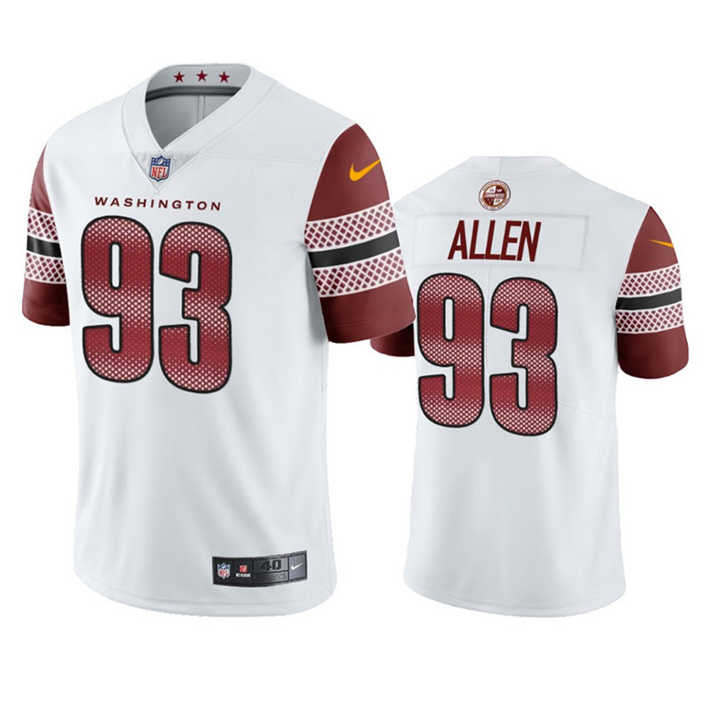 Youth Washington Commanders Johnathan Allen Vapor Jersey   White
