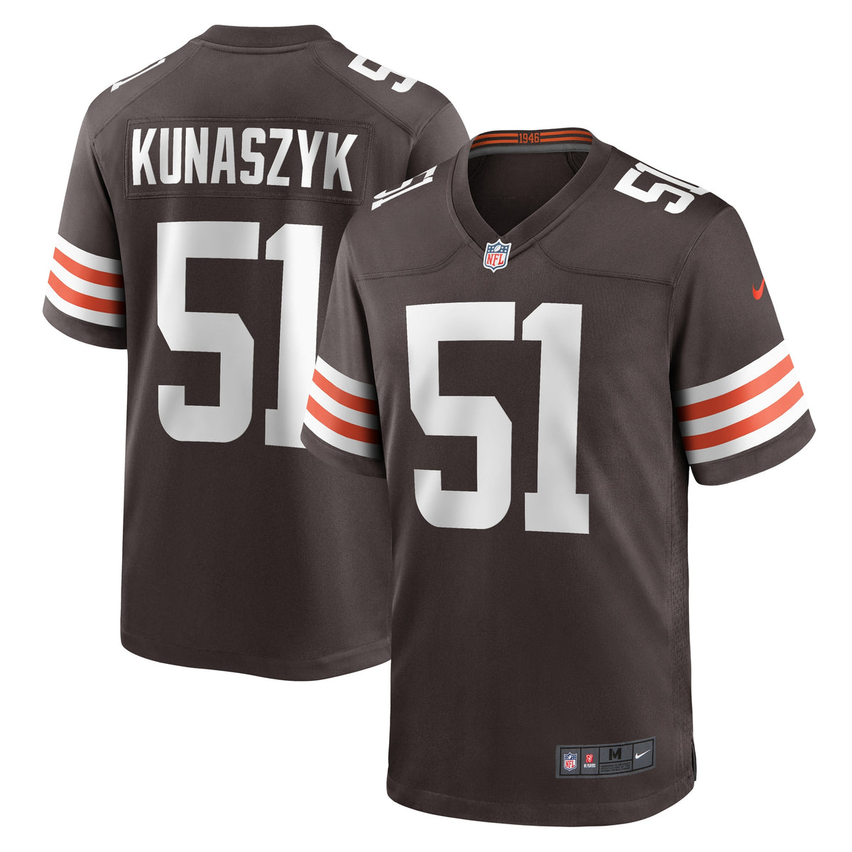 Jordans Kunaszyk Cleveland Browns Nike Game Player Jersey   Brown