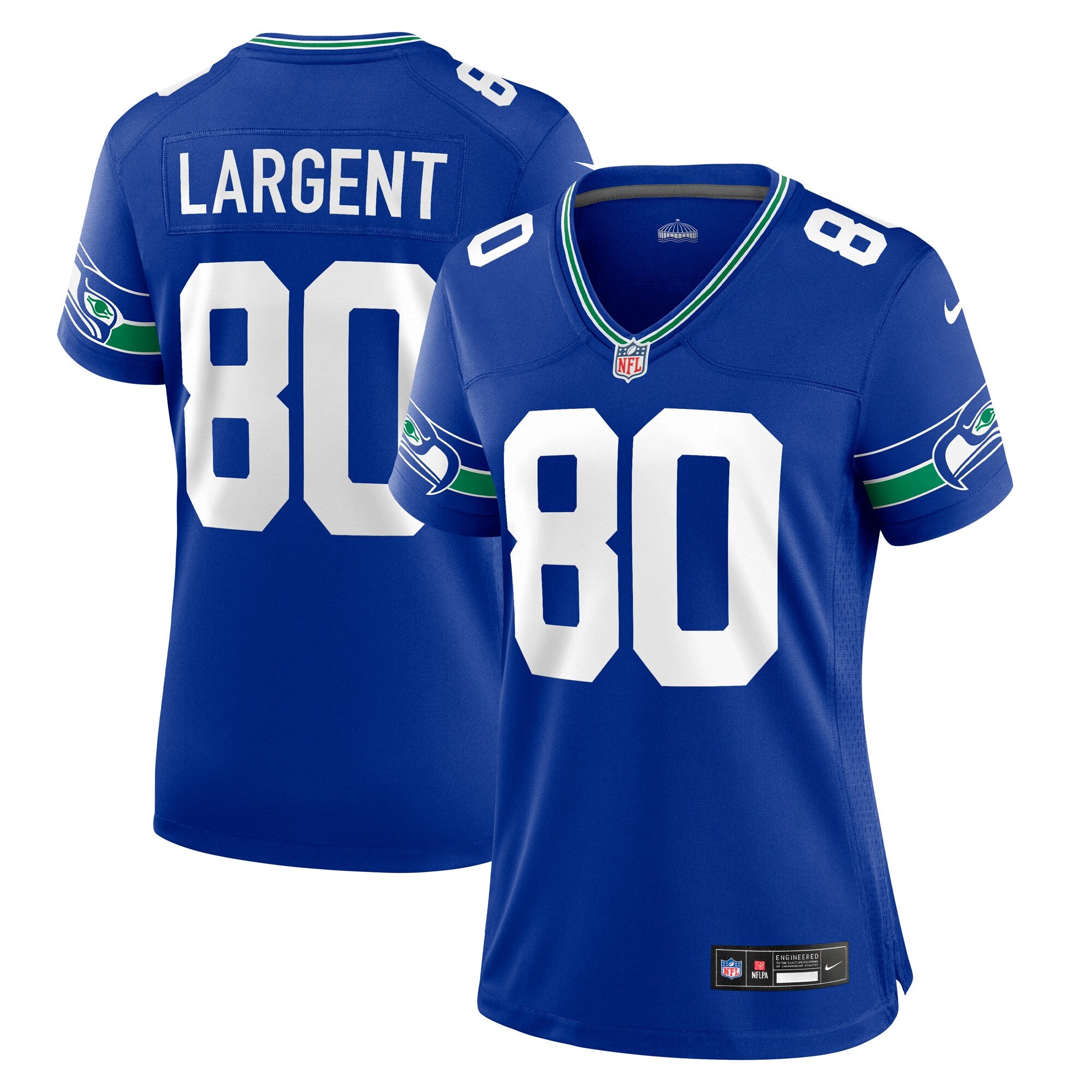 Steve Largent Seattle Seahawks Nike Women s Throwback Retired Player Game Jersey Royal