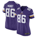 Women s Nike Johnny Mundt Purple Minnesota Vikings Game Player Jersey