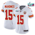 Women s Kansas City Chiefs Patrick Mahomes Super Bowl 57 Game Vapor Jersey White
