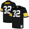 Franco Harris Pittsburgh Steelers Mitchell   Ness Big   Tall 1976 Legacy Retired Player Jersey   Black