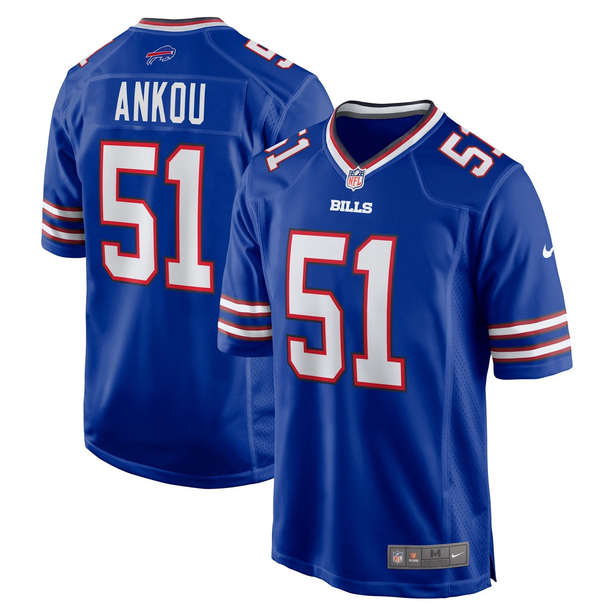 Men s Nike Eli Ankou Royal Buffalo Bills Home Game Player Jersey