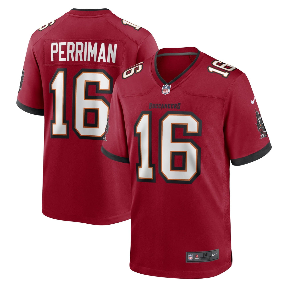 Men s Nike Breshad Perriman Red Tampa Bay Buccaneers Game Player Jersey