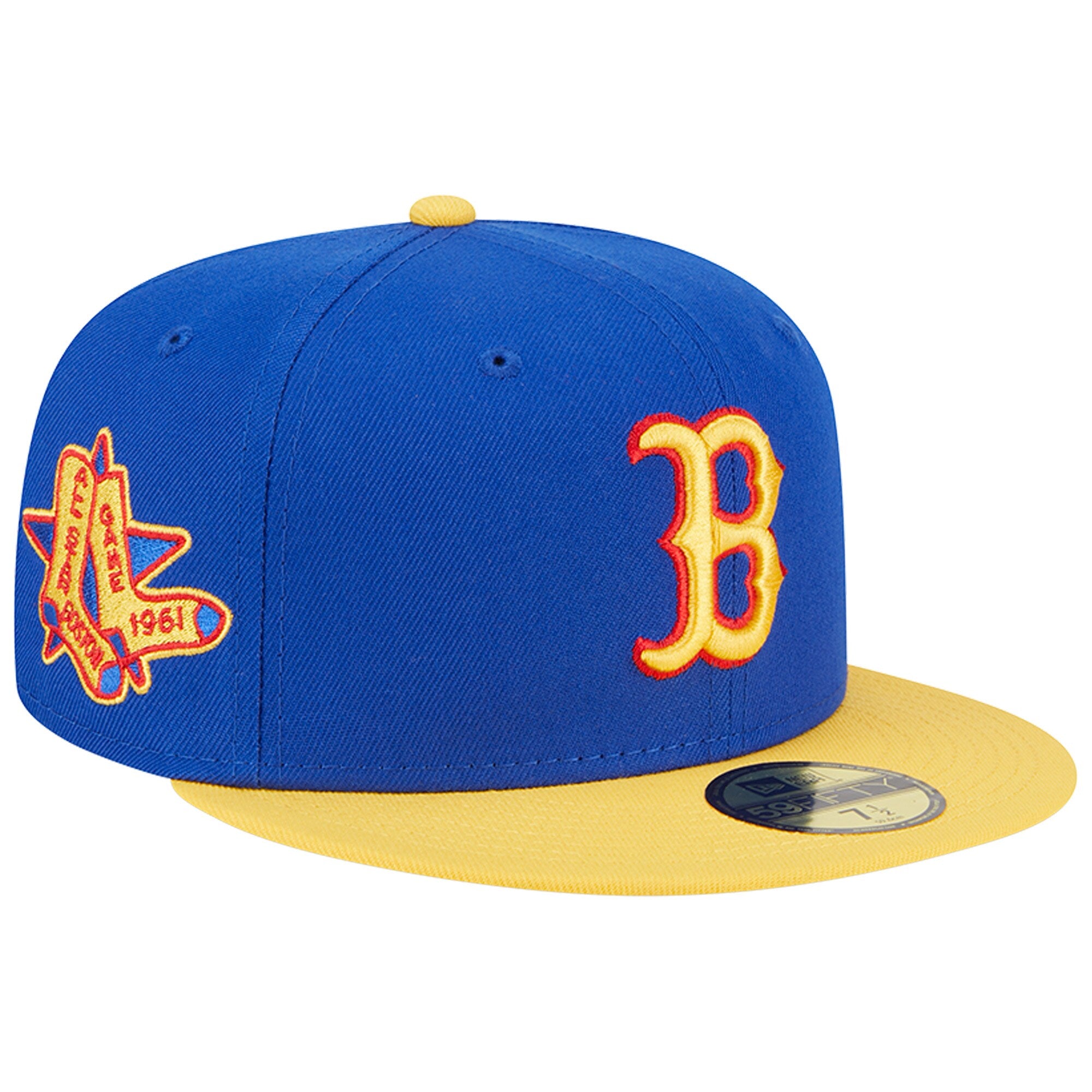 Boston Red Sox New Era Empire 59FIFTY Fitted Hat - Royal/Yellow