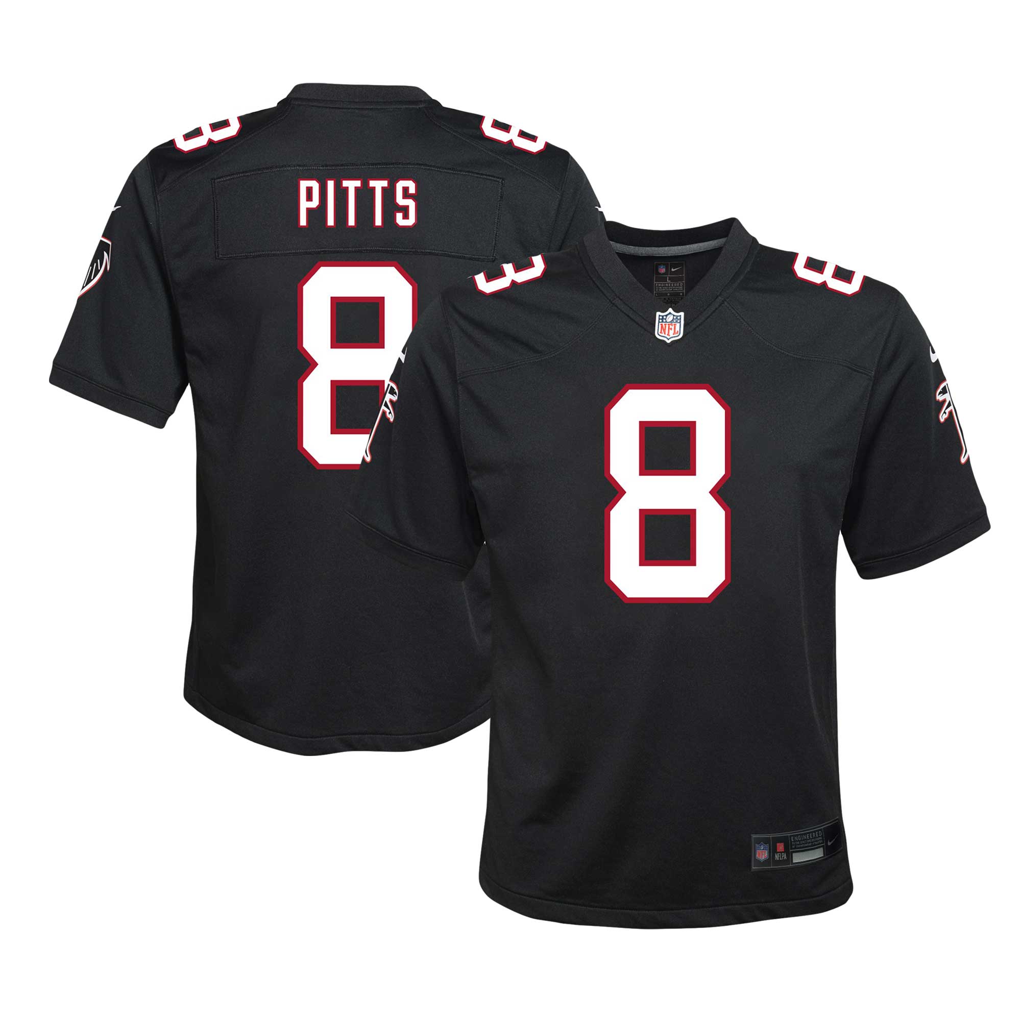 Kyle Pitts Atlanta Falcons Nike Youth Game Jersey   Black