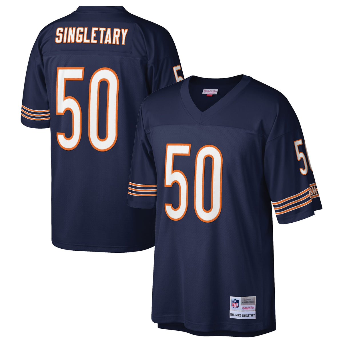 Mike Singletary Chicago Bears Mitchell   Ness Retired Player Legacy Replica Jersey   Navy