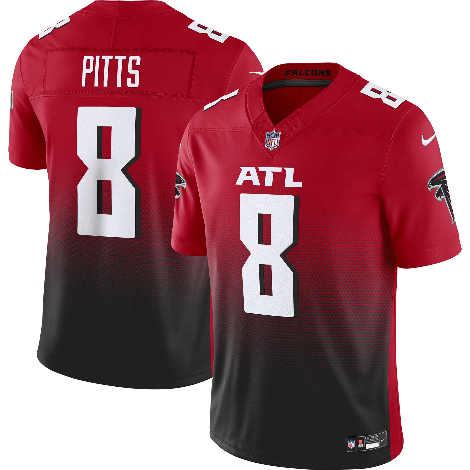 Men s Nike Kyle Pitts Red Atlanta Falcons Vapor F.U.S.E. Limited Jersey
