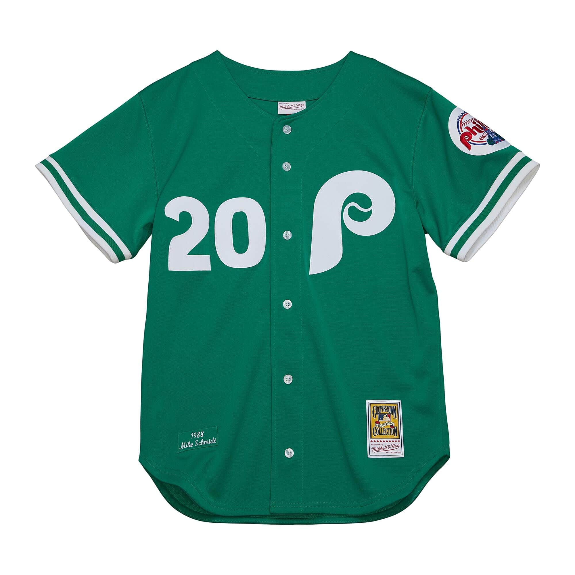 Authentic Mike Schmidt Philadelphia Phillies St. Patrick's Day 1988 Jersey