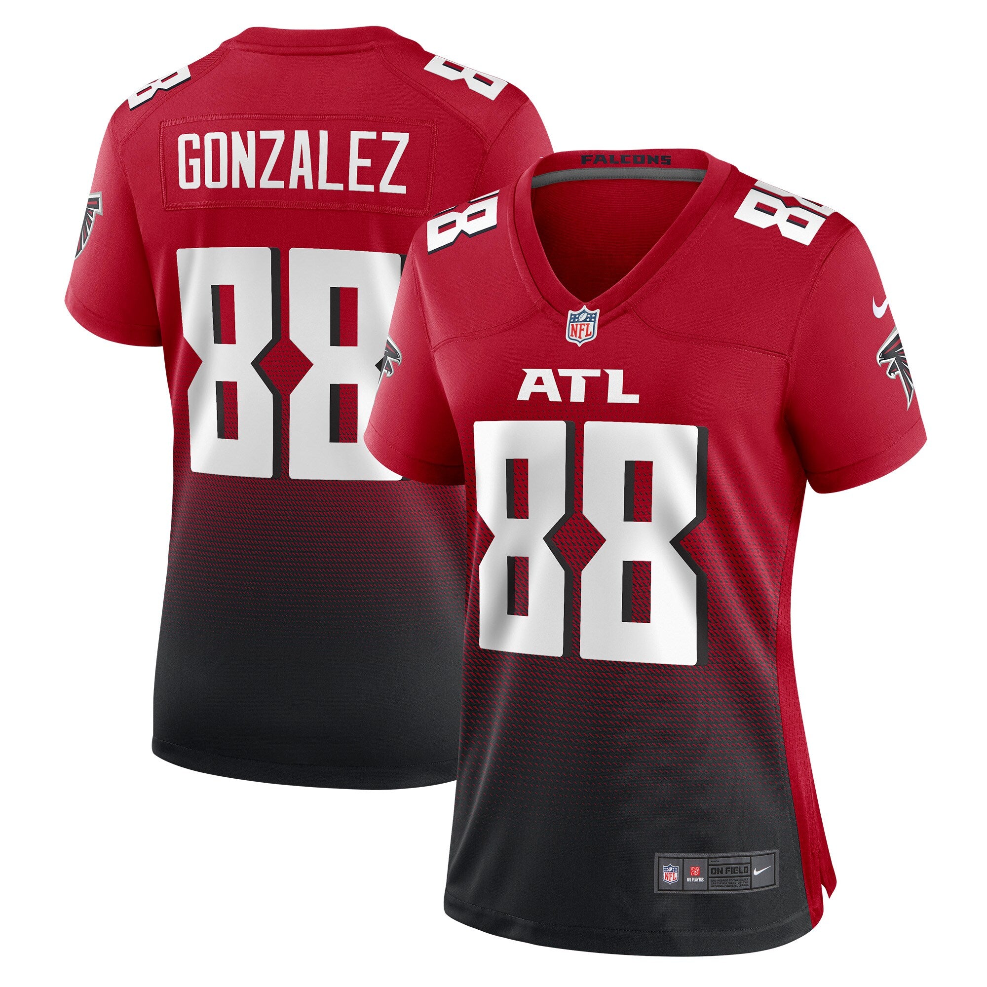 Tony Gonzalez Atlanta Falcons Nike Women s Retired Game Jersey   Red